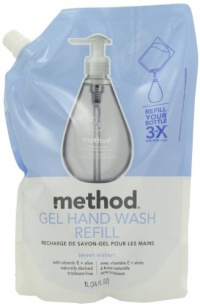 Method Gel Hand Wash Refill Pouch Sweet Water, 34-ounce Pouch (Pack of 6) Method Gel Hand Wash Refill Pouch Sweet Water, 34-ounce Pouch (Pack of 6)