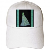 Green and aqua blue dress on black background with damask ribbons - Youth Baseball Cap Green and aqua blue dress on black background with damask ribbons - Youth Baseball Cap