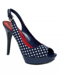 A sweet shoe for a darling look. The Bigspender slingback pumps by Nine West are a flirty treat paired with slim-cut pants and skirts. A sweet shoe for a darling look. The Bigspender slingback pumps by Nine West are a flirty treat paired with slim-cut pants and skirts.