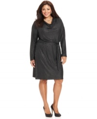 It's your time to shine in Jones New York Signature's studded plus size dress-- it's party-perfect! It's your time to shine in Jones New York Signature's studded plus size dress-- it's party-perfect!