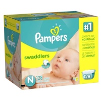 Pampers Swaddlers Diapers Size N Giant Pack 128 Count Pampers Swaddlers Diapers Size N Giant Pack 128 Count