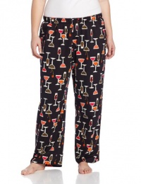 Hue Sleepwear Women's Plus-Size Cocktail Collage Pant Hue Sleepwear Women's Plus-Size Cocktail Collage Pant
