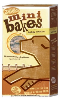 Zuke's 16-Ounce Mini Bakes Dog Treats, Turkey n' Taterz Zuke's 16-Ounce Mini Bakes Dog Treats, Turkey n' Taterz