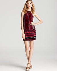 In a shimmering knit, this Laundry by Shelli Segal dress channels the 60s mod look ever-so-slightly. Team with a dramatic cateye for a throwback look. In a shimmering knit, this Laundry by Shelli Segal dress channels the 60s mod look ever-so-slightly. Team with a dramatic cateye for a throwback look.