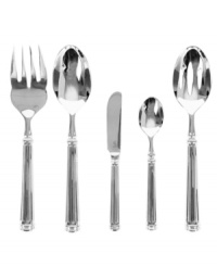 A soon-to-be classic, the Veranda hostess set epitomizes the sophisticated style of Lauren Ralph Lauren flatware with a columned handle design and polished silver shine in versatile 18/10 stainless steel. A soon-to-be classic, the Veranda hostess set epitomizes the sophisticated style of Lauren Ralph Lauren flatware with a columned handle design and polished silver shine in versatile 18/10 stainless steel.