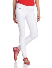 XOXO Juniors Exposed Pocket Zip Skinny Pant, White, 7/8 XOXO Juniors Exposed Pocket Zip Skinny Pant, White, 7/8