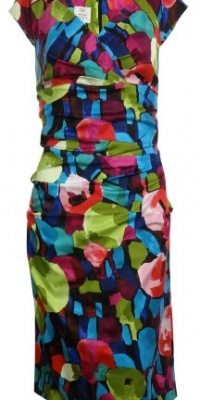 Suzi Chin Women's Cotton Stretch Printed Sheath Dress Suzi Chin Women's Cotton Stretch Printed Sheath Dress
