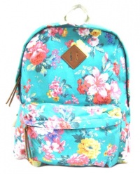 Steve Madden BSKOOLL Madden Girl Backpack, Aqua Floral Steve Madden BSKOOLL Madden Girl Backpack, Aqua Floral