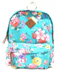 Steve Madden BSKOOLL Madden Girl Backpack, Aqua Floral