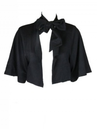 Rachel Comey womens cropped 3/4 sleeve open tie jacket Rachel Comey womens cropped 3/4 sleeve open tie jacket