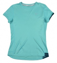 Nike Girls' Dri-Fit Running Shirt-Light sea green-Large