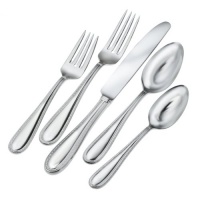 Wedgwood Vera Wang Stainless Vera Lace 5-Piece Flatware Place Setting, Service for 1