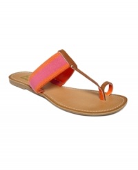 Beach chic. Protect your feet from the red-hot sand, or slip them on after a cool dip. Tommy Hilfiger's Lilly thong flat sandals are a must-have for the summer. Beach chic. Protect your feet from the red-hot sand, or slip them on after a cool dip. Tommy Hilfiger's Lilly thong flat sandals are a must-have for the summer.