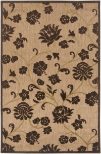 5' x 7'6 Rectangular Surya Area Rug PRT1007-576 Natural/Chocolate Color Machine Made Turkey Portera Collection Indoor/Outdoor 5' x 7'6 Rectangular Surya Area Rug PRT1007-576 Natural/Chocolate Color Machine Made Turkey Portera Collection Indoor/Outdoor