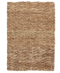 Silken curls of coir and lush strands of jute are deeply interwoven in India by hand for extra strength and durability upon this Kashmir flatweave area rug. Its natural coloring and textured profile enlivens any living space with alluring beauty. Silken curls of coir and lush strands of jute are deeply interwoven in India by hand for extra strength and durability upon this Kashmir flatweave area rug. Its natural coloring and textured profile enlivens any living space with alluring beauty.