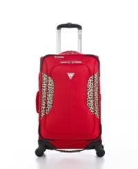 Your style source-a fun & funky dose of leopard print makes every itinerary fashion forward. This smooth-gliding spinner expands to pack in even more to the spacious main compartment, which includes a 3-1-1 bag and matching accessory pouch for a new order when you travel. 5-year warranty. Your style source-a fun & funky dose of leopard print makes every itinerary fashion forward. This smooth-gliding spinner expands to pack in even more to the spacious main compartment, which includes a 3-1-1 bag and matching accessory pouch for a new order when you travel. 5-year warranty.