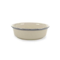 Lenox Solitaire Platinum Banded Ivory China Fruit Bowl Lenox Solitaire Platinum Banded Ivory China Fruit Bowl