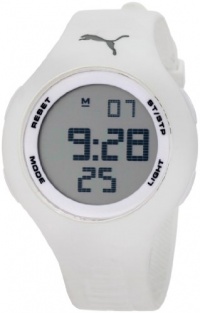 PUMA Unisex PU910801010 Loop White Digital Watch PUMA Unisex PU910801010 Loop White Digital Watch