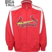 St. Louis Cardinals Big & Tall Majestic Full Zip Jacket St. Louis Cardinals Big & Tall Majestic Full Zip Jacket