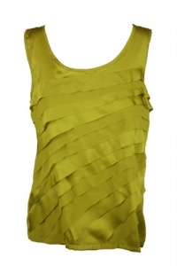 Alfani Petites Silky Overlay Sleeveless Scoop Neck Top Alfani Petites Silky Overlay Sleeveless Scoop Neck Top