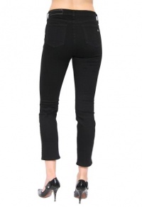 Women's Rag & Bone Justine Straight Leg Crop Jean in Coal Women's Rag & Bone Justine Straight Leg Crop Jean in Coal