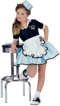 Child's Car Hop Girl Halloween Costume (Size:Large 12-14) Child's Car Hop Girl Halloween Costume (Size:Large 12-14)