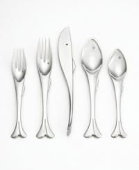 Angling for that perfect summer-fun flatware? Look no further. Yamazaki's whimsical Gone Fishin' place settings collection is quite a catch, with each piece crafted to look like a fish. In high-polish 18/8 stainless steel, this flatware is ideal for your summer cabin by the lake or anytime you want to serve up seafood in style. Lifetime warranty against manufacturer's defects. Angling for that perfect summer-fun flatware? Look no further. Yamazaki's whimsical Gone Fishin' place settings collection is quite a catch, with each piece crafted to look like a fish. In high-polish 18/8 stainless steel, this flatware is ideal for your summer cabin by the lake or anytime you want to serve up seafood in style. Lifetime warranty against manufacturer's defects.