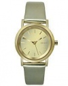 DKNY Gold-Tone Leather Mirror Dial Women's watch #NY8858
