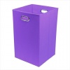Modern Littles Color Pop Folding Laundry Basket, Solid Purple