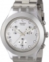 Swatch Diaphane Chronograph Blooded Silver Mens Watch SVCK4038G