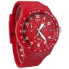 Swatch Originals Red Shadow Chronograph Red Silicone Unisex Watch SUSR400