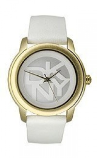 DKNY White Leather Sport Round Women's watch #NY8827 DKNY White Leather Sport Round Women's watch #NY8827