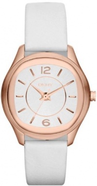 DKNY Rose Gold-Tone White Leather Ladies Watch NY8808 DKNY Rose Gold-Tone White Leather Ladies Watch NY8808
