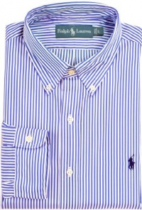 Polo Ralph Lauren Men's Custom-Fit Bengal Stripe Poplin Polo Ralph Lauren Men's Custom-Fit Bengal Stripe Poplin