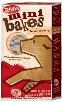 Zuke's 16-Ounce Mini Bakes Dog Treats, Chicken n' Cherryz Zuke's 16-Ounce Mini Bakes Dog Treats, Chicken n' Cherryz