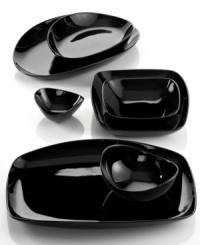 Transition seamlessly from day to night, casual to formal with Seven Easy Pieces from Donna Karan Lenox. Sleek, high-gloss porcelain serveware inspired by Manhattan all stacks up to effortless modern style. Transition seamlessly from day to night, casual to formal with Seven Easy Pieces from Donna Karan Lenox. Sleek, high-gloss porcelain serveware inspired by Manhattan all stacks up to effortless modern style.