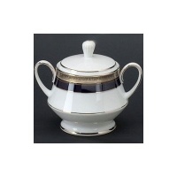 Noritake Crestwood Cobalt Platinum Sugar Bowl with Cover