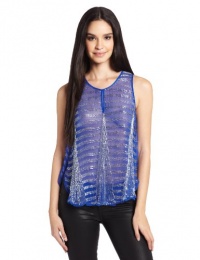 Parker Women's Luna Beaded Sleeveless Top, Cobalt, Medium Parker Women's Luna Beaded Sleeveless Top, Cobalt, Medium