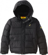 Nautica Boys 8-20 Short Bubble Jacket, Deep Black, Medium Nautica Boys 8-20 Short Bubble Jacket, Deep Black, Medium