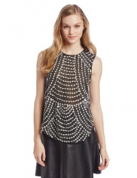 Parker Women's Hannah Beaded Sleeveless Top, Black, Small Parker Women's Hannah Beaded Sleeveless Top, Black, Small