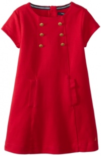 Nautica Girls 2-6X Short Sleeve Ponte Shift Dress, Red, 5 Nautica Girls 2-6X Short Sleeve Ponte Shift Dress, Red, 5
