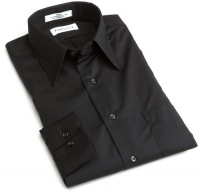 Van Heusen Men's Tall Long Sleeve Wrinkle Free Poplin Solid Shirt, Black, 18 - 35/36 Van Heusen Men's Tall Long Sleeve Wrinkle Free Poplin Solid Shirt, Black, 18 - 35/36