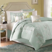 Madison Park Athena 7 Piece Comforter Set - Blue - Queen Madison Park Athena 7 Piece Comforter Set - Blue - Queen