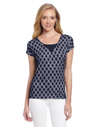 Lucky Brand Women's Carina Ikat Top Lucky Brand Women's Carina Ikat Top