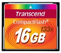 Transcend 16 GB 133x CompactFlash Memory Card TS16GCF133