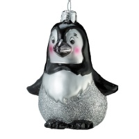 Kurt Adler Noble Gems Glass Baby Penguin Ornament, 4-Inch Kurt Adler Noble Gems Glass Baby Penguin Ornament, 4-Inch