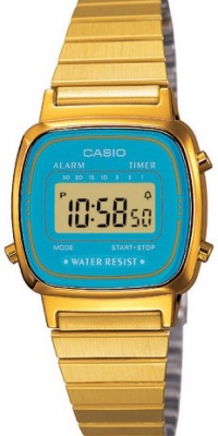 Casio Women's LA670WGA-2 Gold Stainless-Steel Quartz Watch with Digital Dial Casio Women's LA670WGA-2 Gold Stainless-Steel Quartz Watch with Digital Dial