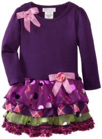 Bonnie Jean Girls 2-6X Tiered Drop Waist Dress, Purple, 4T Bonnie Jean Girls 2-6X Tiered Drop Waist Dress, Purple, 4T