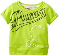 PUMA Girls 2-6X Toddler Oversized Logo Tee, Lemon Lime, 2T PUMA Girls 2-6X Toddler Oversized Logo Tee, Lemon Lime, 2T