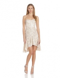 BCBGMAXAZRIA Women's Bryleigh Strapless Sequin Lace Dress BCBGMAXAZRIA Women's Bryleigh Strapless Sequin Lace Dress